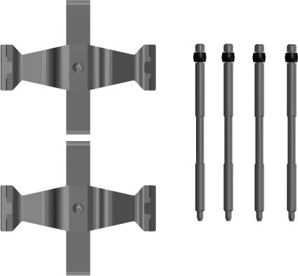 Mintex MBA0109 - Set accesorii, placute frana - allinparts.ro