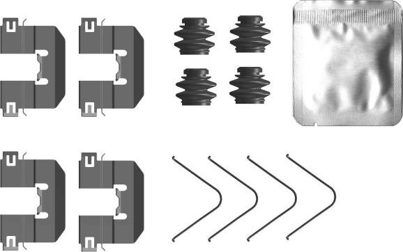 Mintex MBA0104 - Set accesorii, placute frana allinparts.ro