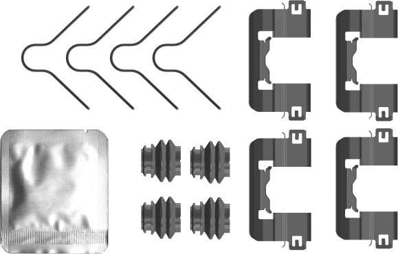Mintex MBA0105 - Set accesorii, placute frana allinparts.ro