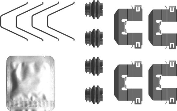 Mintex MBA0100 - Set accesorii, placute frana allinparts.ro
