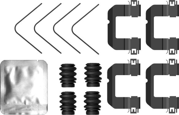 Mintex MBA0102 - Set accesorii, placute frana - allinparts.ro