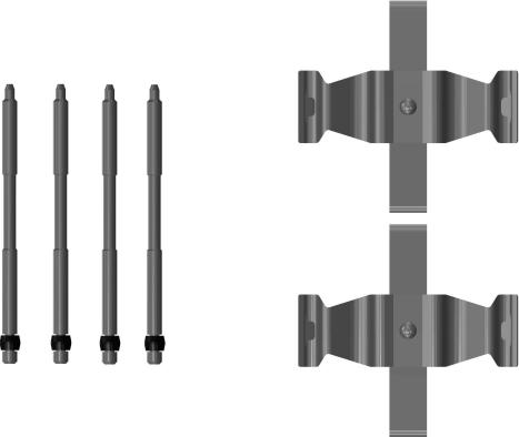 Mintex MBA0107 - Set accesorii, placute frana - allinparts.ro