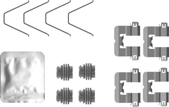 Mintex MBA0114 - Set accesorii, placute frana allinparts.ro
