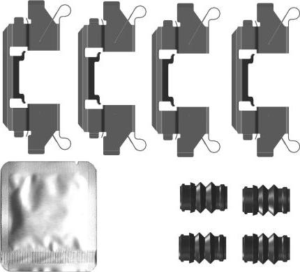 Mintex MBA0111 - Set accesorii, placute frana - allinparts.ro