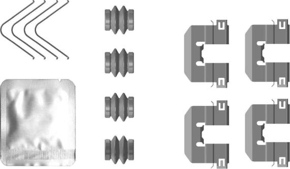Mintex MBA0117 - Set accesorii, placute frana - allinparts.ro
