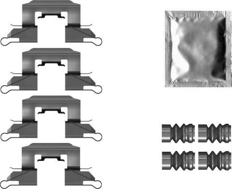 Mintex MBA0139 - Set accesorii, placute frana allinparts.ro