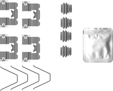 Mintex MBA0137 - Set accesorii, placute frana - allinparts.ro