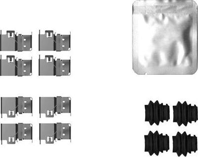 Mintex MBA0172 - Set accesorii, placute frana allinparts.ro