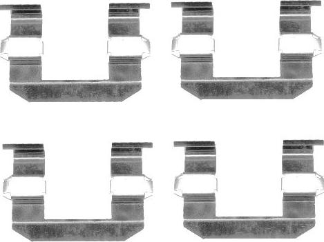 Mintex MBA1645 - Set accesorii, placute frana allinparts.ro