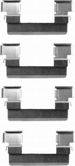 Mintex MBA1655 - Set accesorii, placute frana allinparts.ro
