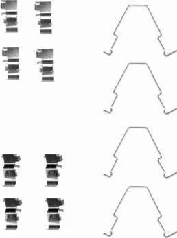 Mintex MBA1652 - Set accesorii, placute frana allinparts.ro