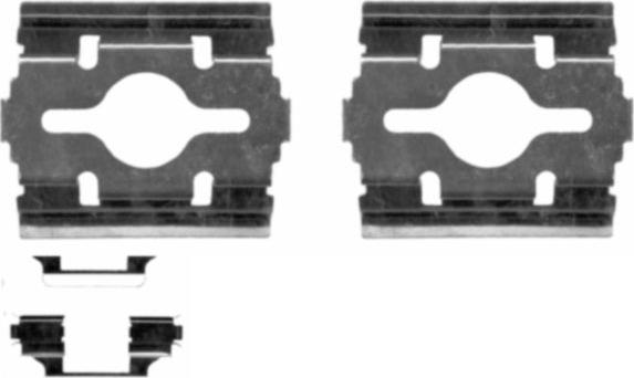 Mintex MBA1657 - Set accesorii, placute frana - allinparts.ro