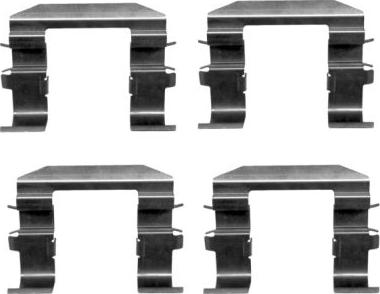 Mintex MBA1664 - Set accesorii, placute frana allinparts.ro