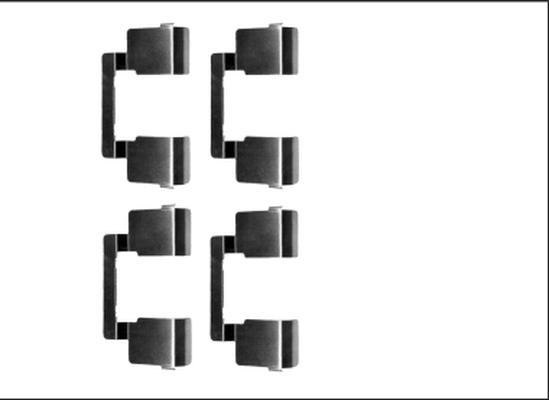 Mintex MBA1609 - Set accesorii, placute frana - allinparts.ro
