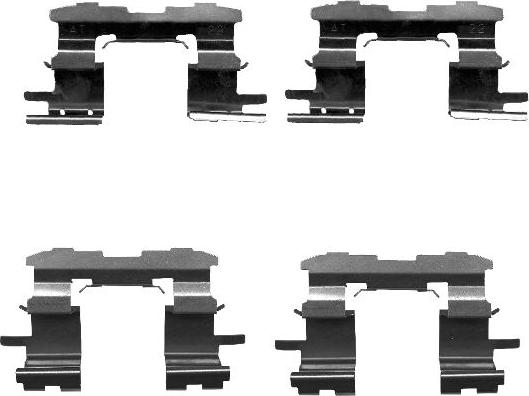 Mintex MBA1631 - Set accesorii, placute frana allinparts.ro