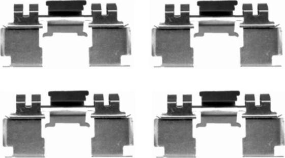 Mintex MBA1621 - Set accesorii, placute frana allinparts.ro
