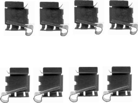 Mintex MBA1622 - Set accesorii, placute frana allinparts.ro