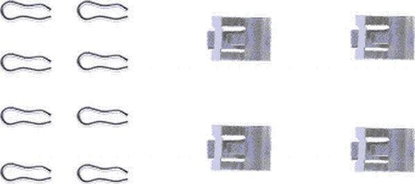 Mintex MBA1055 - Set accesorii, placute frana allinparts.ro