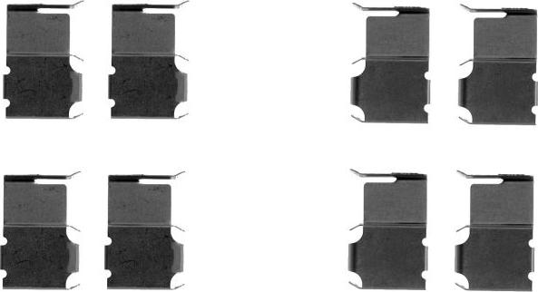 Mintex MBA1063 - Set accesorii, placute frana allinparts.ro