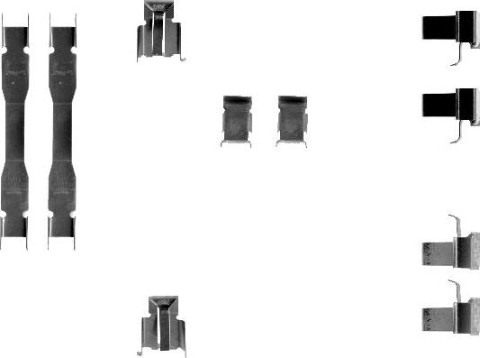 Mintex MBA1073 - Set accesorii, placute frana allinparts.ro