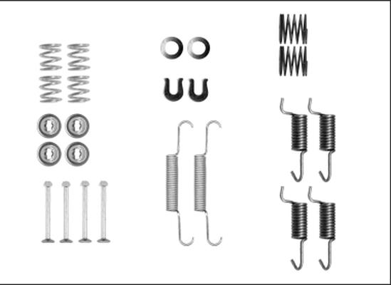 Mintex MBA10 - Set accesorii, saboti frana parcare allinparts.ro