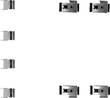 Mintex MBA1198 - Set accesorii, placute frana - allinparts.ro