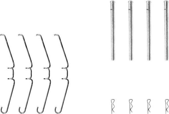 Mintex MBA1155 - Set accesorii, placute frana allinparts.ro