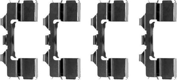 Mintex MBA1104 - Set accesorii, placute frana allinparts.ro