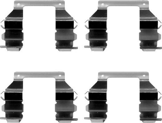 Mintex MBA1103 - Set accesorii, placute frana - allinparts.ro