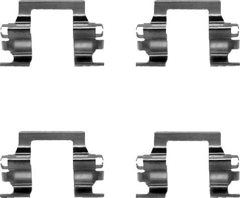 Mintex MBA1117 - Set accesorii, placute frana allinparts.ro