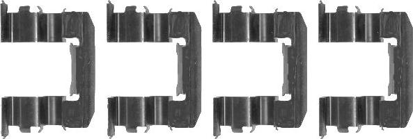 Mintex MBA1184 - Set accesorii, placute frana allinparts.ro
