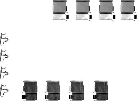 Mintex MBA1133 - Set accesorii, placute frana allinparts.ro