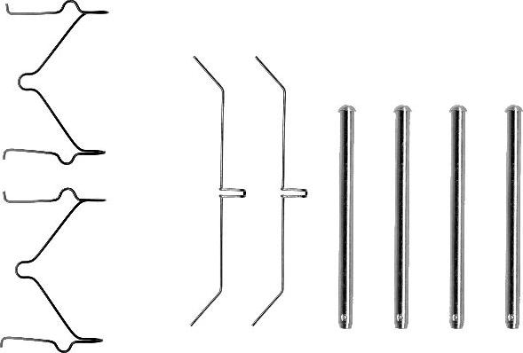 Mintex MBA1129 - Set accesorii, placute frana allinparts.ro