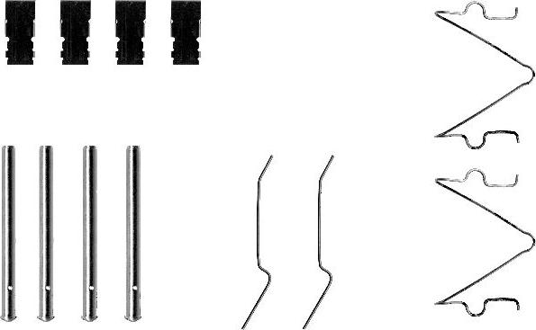 Mintex MBA1173 - Set accesorii, placute frana allinparts.ro