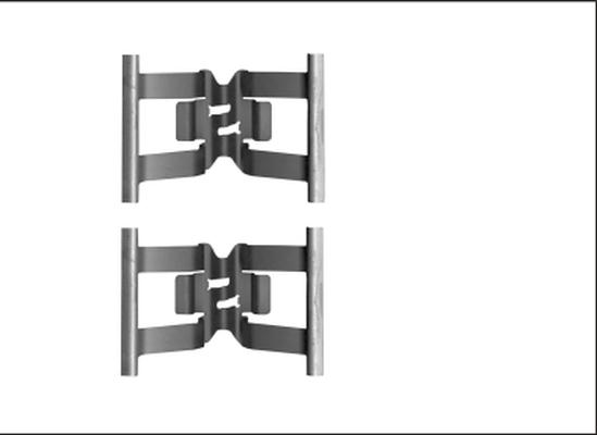 Mintex MBA1898 - Set accesorii, placute frana - allinparts.ro