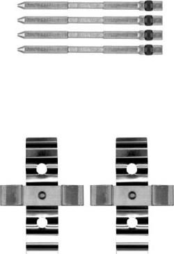 Mintex MBA1848 - Set accesorii, placute frana allinparts.ro