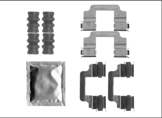 Mintex MBA1806 - Set accesorii, placute frana - allinparts.ro