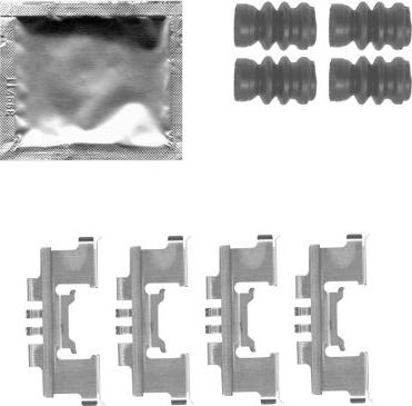 Mintex MBA1812 - Set accesorii, placute frana - allinparts.ro