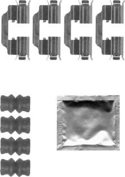 Mintex MBA1832 - Set accesorii, placute frana allinparts.ro