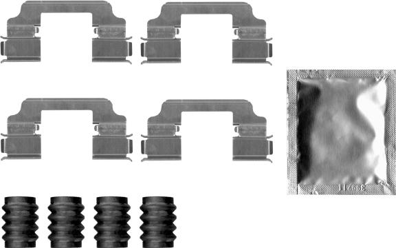Mintex MBA1826 - Set accesorii, placute frana - allinparts.ro