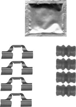 Mintex MBA1827 - Set accesorii, placute frana - allinparts.ro