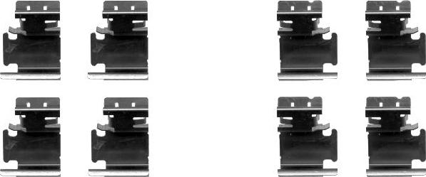 Mintex MBA1298 - Set accesorii, placute frana allinparts.ro