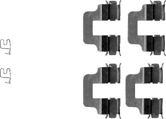 Mintex MBA1245 - Set accesorii, placute frana allinparts.ro