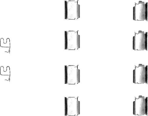 Mintex MBA1246 - Set accesorii, placute frana allinparts.ro