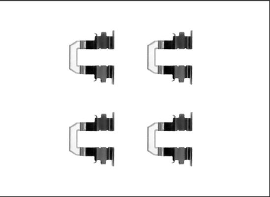 Mintex MBA1255 - Set accesorii, placute frana allinparts.ro