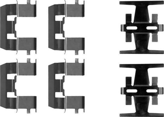 Mintex MBA1208 - Set accesorii, placute frana allinparts.ro