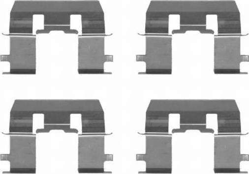 Mintex MBA1281 - Set accesorii, placute frana allinparts.ro