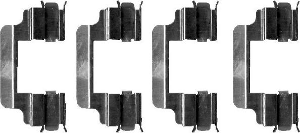 Mintex MBA1231 - Set accesorii, placute frana allinparts.ro