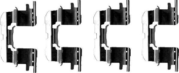 Mintex MBA1227 - Set accesorii, placute frana allinparts.ro