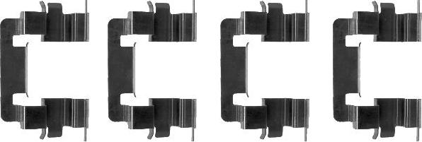 Mintex MBA1278 - Set accesorii, placute frana allinparts.ro